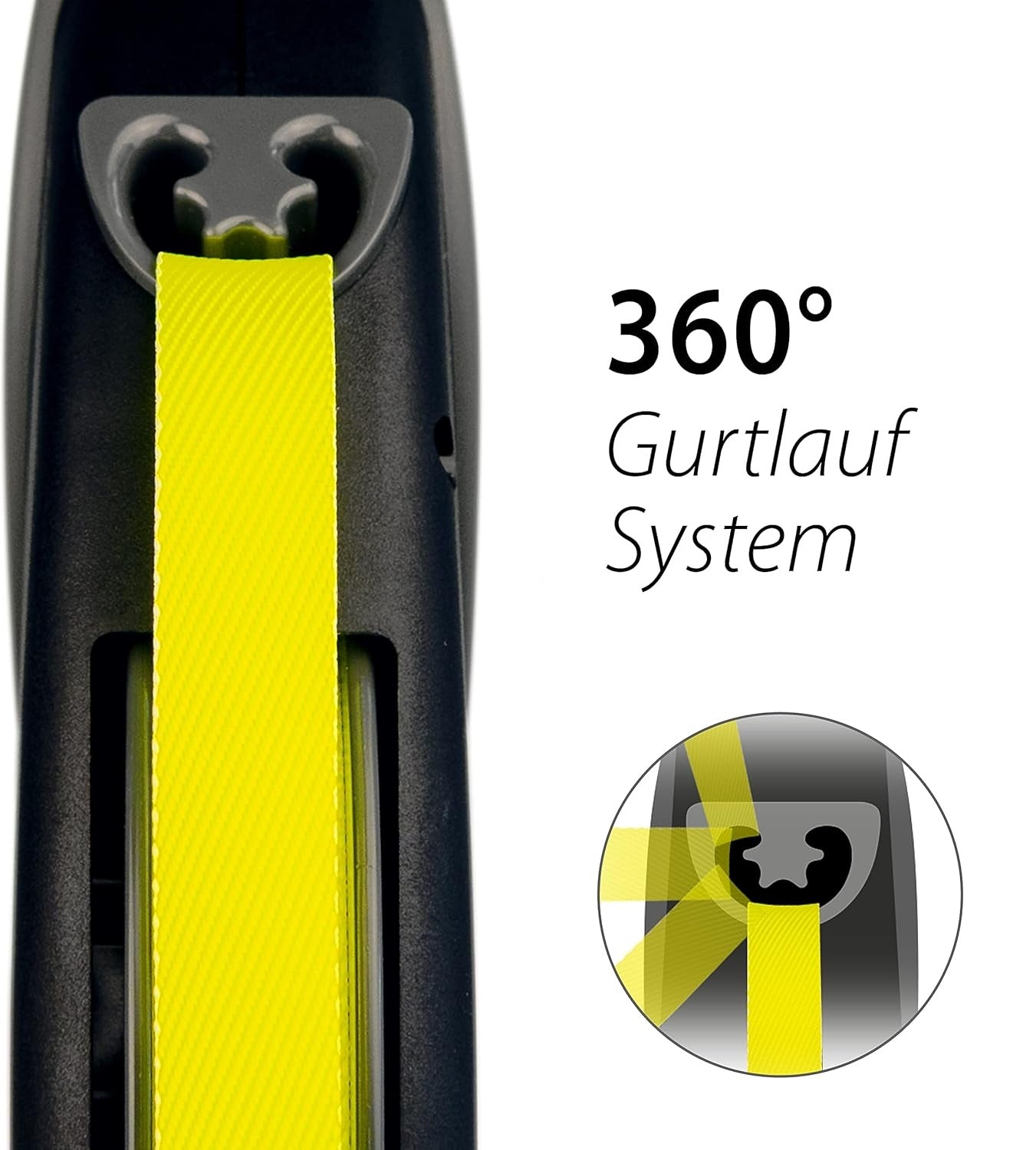 Flexi Giant NEON 8 m – Ergonomische Retractable Hundeleine für Hunde bis 25 kg