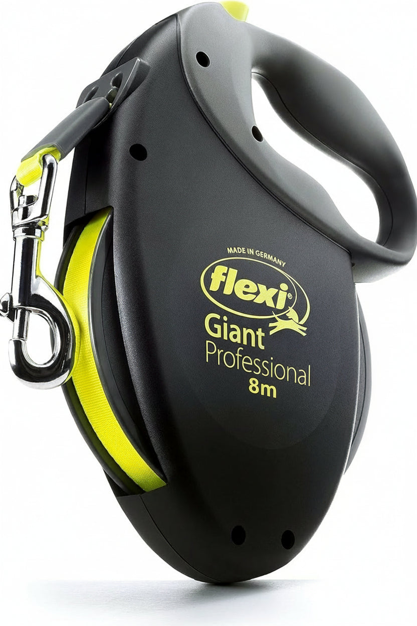 Flexi Giant NEON 8 m – Ergonomische Retractable Hundeleine für Hunde bis 25 kg